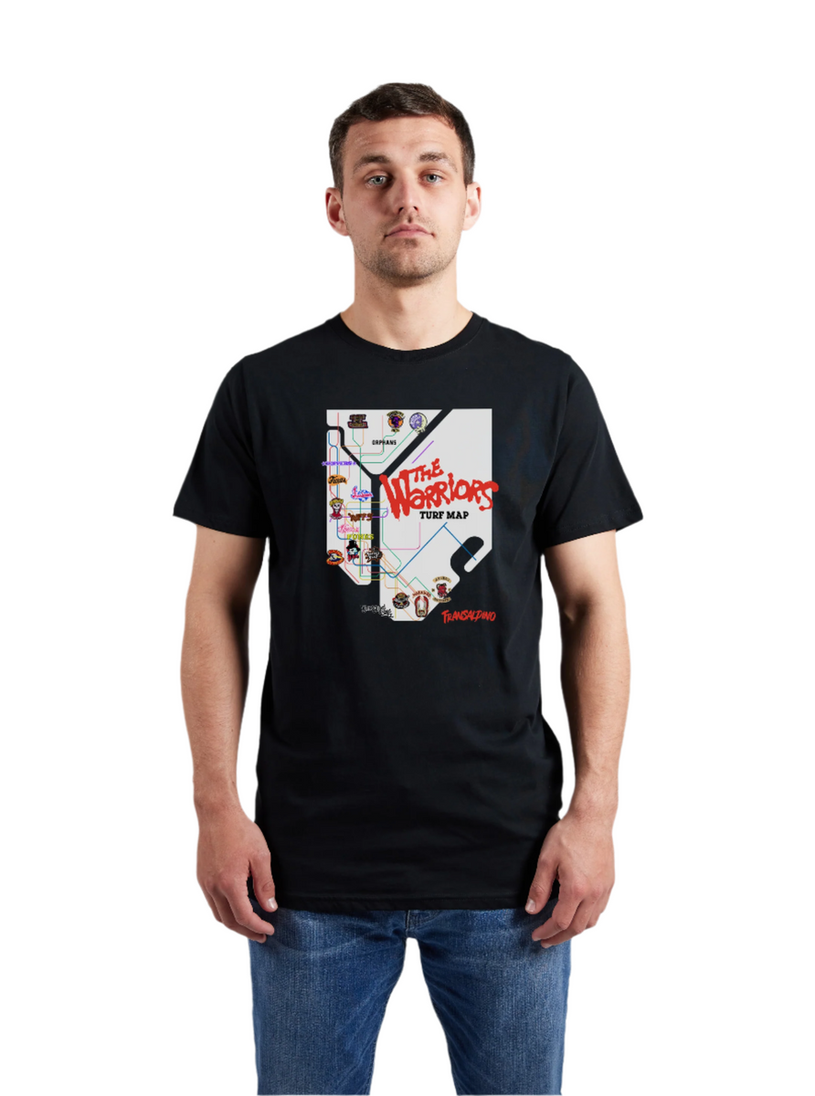Transalpino Turf Map Tee - Black