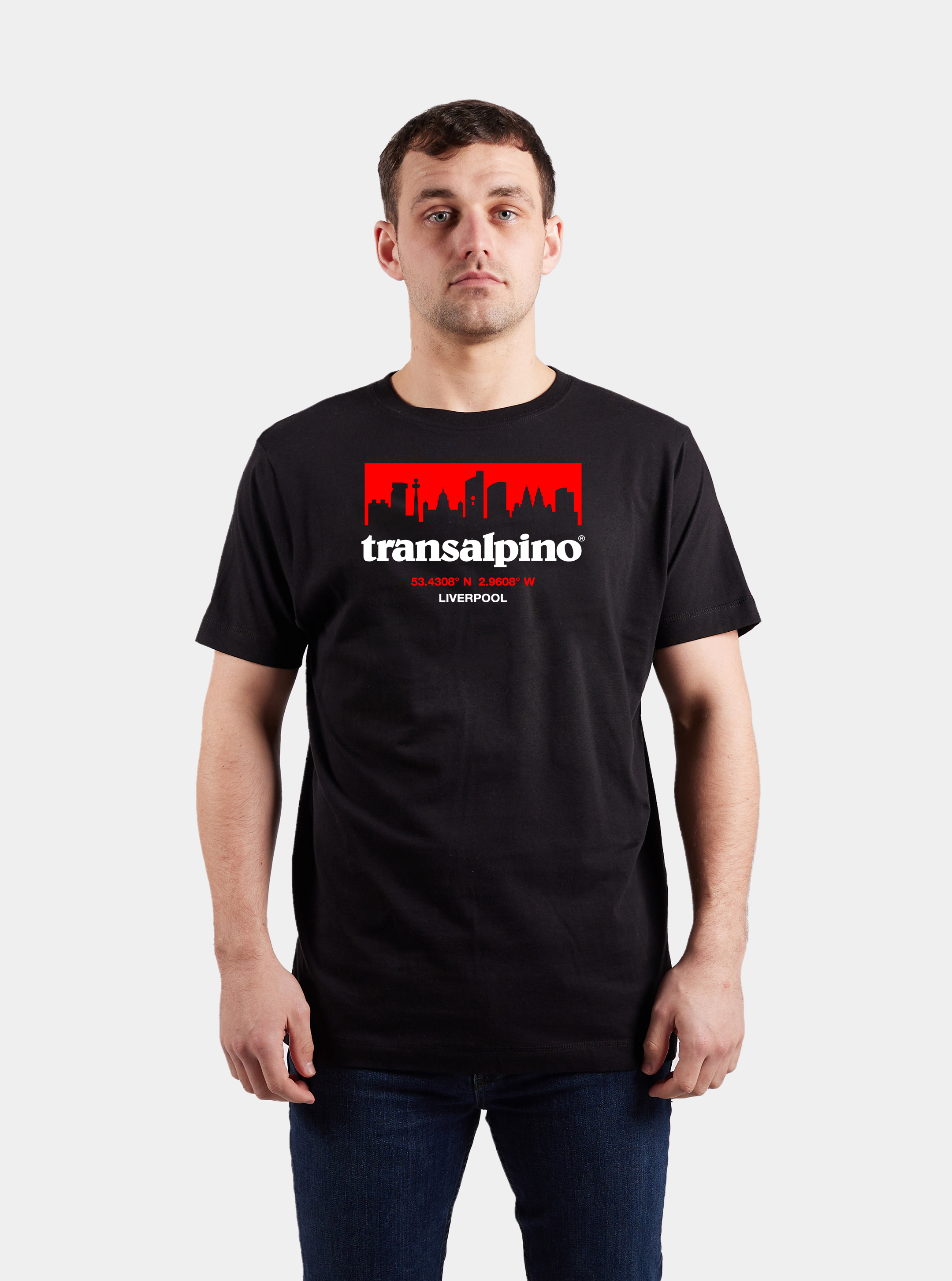 Transalpino Liverpool Skyline Tee Black